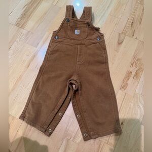 Carhartt Brown Kids Overalls 18 mo toddler
